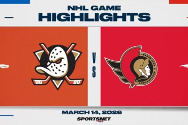NHL Highlights | Ducks vs. Senators - March 14, 2026