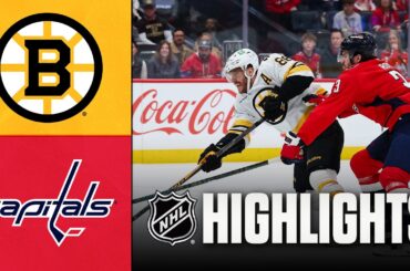 Bruins vs. Capitals | NHL Highlights | March 14, 2026