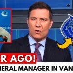 BREAKING! CANUCKS SIGNING DREAM GENERAL MANAGER TO REPLACE PATRIK ALLVIN! FANS ARE SHOCKED!
