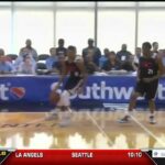 JULY 09, 2015 - WSVN - Miami Heat Guard Tyler Johnson suffers broken Jaw in Summer League Collision