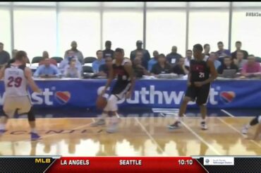 JULY 09, 2015 - WSVN - Miami Heat Guard Tyler Johnson suffers broken Jaw in Summer League Collision