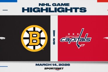 NHL Highlights | Bruins vs. Capitals - March 14, 2026