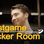 Swayman, Minten, McAvoy, and E. Lindholm speak with the media following 3-2 SOW at WSH