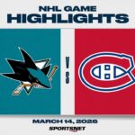 NHL Highlights | Sharks vs. Canadiens - March 14, 2026