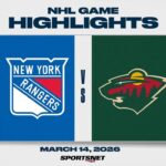 NHL Highlights | Rangers vs. Wild - March 14, 2026