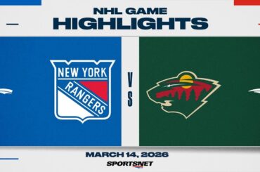 NHL Highlights | Rangers vs. Wild - March 14, 2026