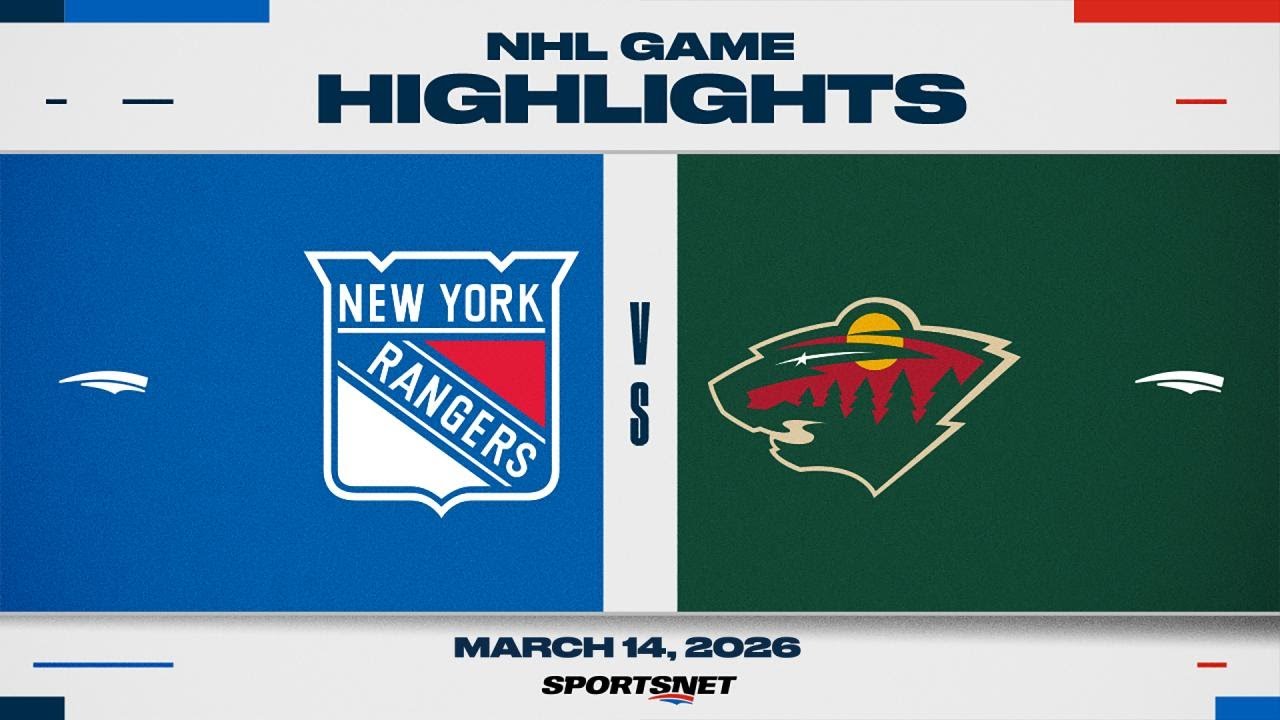NHL Highlights | Rangers vs. Wild - March 14, 2026