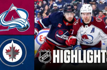 Avalanche vs. Jets | NHL Highlights | March 14, 2026