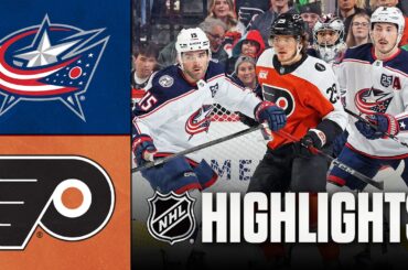 Blue Jackets vs. Flyers | NHL Highlights | March 14, 2026