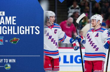 GAME HIGHLIGHTS | 2025-26: New York Rangers at Minnesota Wild (3/14/26)