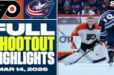 Columbus Blue Jackets at Philadelphia Flyers | FULL Shootout Highlights - March 14, 2026