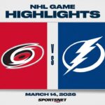 NHL Highlights | Hurricanes vs. Lightning - March 14, 2026