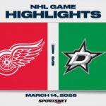 NHL Highlights | Red Wings vs. Stars - March 14, 2026
