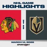 NHL Highlights | Blackhawks vs. Golden Knights - March 14, 2026