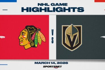 NHL Highlights | Blackhawks vs. Golden Knights - March 14, 2026