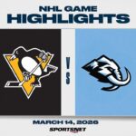 NHL Highlights | Penguins vs. Mammoth - March 14, 2026