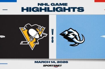 NHL Highlights | Penguins vs. Mammoth - March 14, 2026