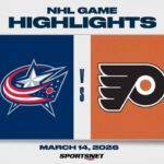 NHL Highlights | Blue Jackets vs. Flyers - March 14, 2026