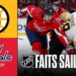 Bruins vs Capitals 14/03/26 | Faits saillants