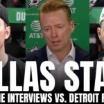 Matt Duchene, Michael Bunting, Thomas Harley & Glen Gulutzan Recap Dallas Stars Win vs. Detroit