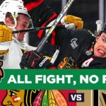 BLACKHAWKS POSTGAME: Sloppy 1st Sinks Scrappy Blackhawks vs Golden Knights | CHGO Blackhawks