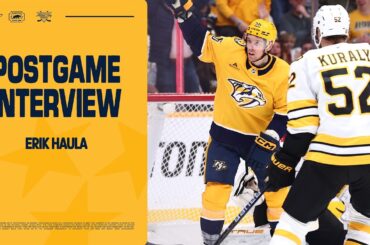Erik Haula Talks Tonight's 6-3 Win Over Boston