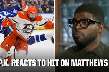 ‘Disgusting’ 👀 P.K. Subban reacts Radko Gudas’ hit on Auston Matthews | ESPN NHL