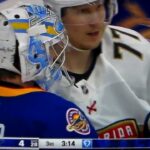 NHL Hockey fight - Joel Hofer(Blues)vs. Matthew Tkachuk(Panthers)