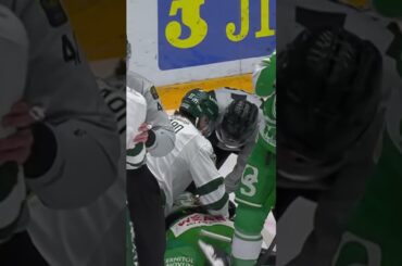 Mark Friedman åker på Emil Larmi (Rögle BK mot Färjestad BK Catena Arena i SHL i Sverige) (#Shorts)