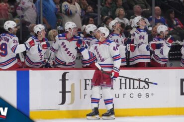 Rangers’ Gavrikov No-Look Backhands Bouncing Puck Home vs. Wild