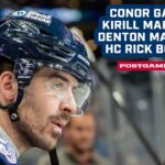 Garland, Marchenko, Mateychuk and Bones evaluate today's game vs. the Kings