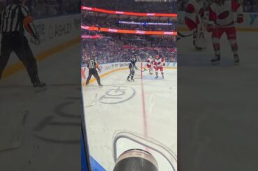 Nikita Kucherov knocks the stick out the Goalies hands!