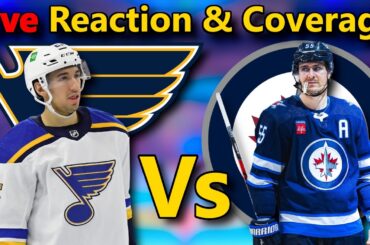 St. Louis Blues vs Winnipeg Jets LIVE | NHL Play-By-Play & Reactions