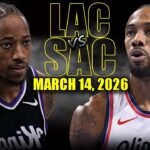 Los Angeles Clippers vs Sacramento Kings Full Game Highlights – March 14, 2026 | NBA Season