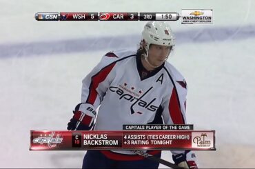 Nicklas Backstrom's 4-Assist Game vs. Carolina (4/2/2013)