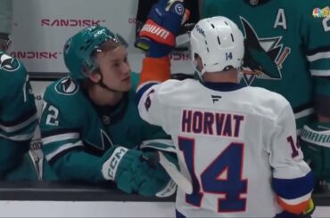 Islanders Horvat Fined for Unsportsmanlike Conduct; Barzal Gets Nothing for Headshot on Celebrini