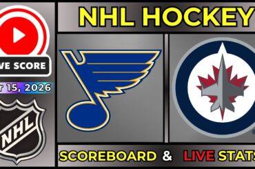 🔴 St. Louis Blues vs Winnipeg Jets LIVE | Mar 15, 2026 | NHL Regular Season | SCOREBOARD