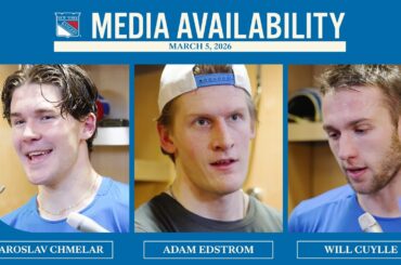 NYR vs TOR: Chmelar, Edstrom & Cuylle Postgame Availability | March 5, 2026