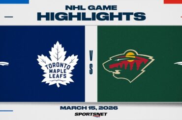 NHL Highlights | Maple Leafs vs. Wild - March 15, 2026