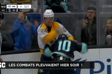 «Justin Barron! Donne-moi deux secondes! Tiens ma bière!»