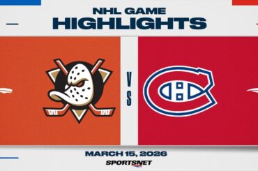 NHL Highlights | Ducks vs. Canadiens - March 15, 2026