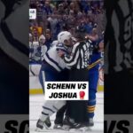Luke Schenn and Dakota Joshua drop the gloves