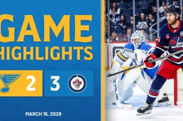 Game Highlights: Jets 3, Blues 2