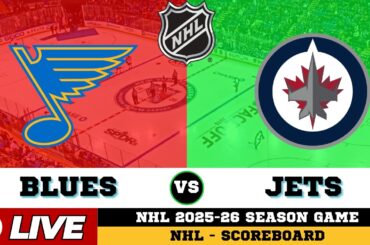 🔴LIVE : St. Louis Blues Vs Winnipeg Jets | NHL 2026 | NHL Live SCOREBOARD