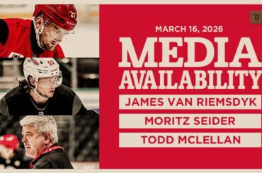 JVR, Mo Seider & Todd McLellan Morning Skate Media | March 16, 2026