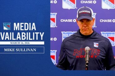 NYR vs LAK: Mike Sullivan Pregame Media Availability | Mar. 16, 2026
