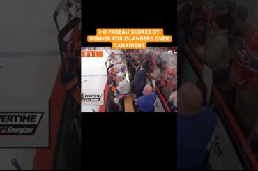 J.G PAGEAU SCORES OT WINNER FOR ISLANDERS OVER CANADIENS