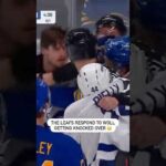 Leafs Respond to Joseph Woll Getting Knocked Over 😠