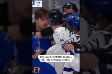 Leafs Respond to Joseph Woll Getting Knocked Over 😠
