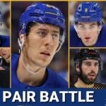 Buffalo Sabres THIRD PAIR BATTLE commences between Stanley, Kesselring, Schenn, Metsa, and Timmins